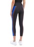 Back View - Click To Enlarge - P.E NATION - 'Three Point' logo stripe outseam cropped performance leggings
