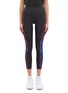 Main View - Click To Enlarge - P.E NATION - 'Three Point' logo stripe outseam cropped performance leggings