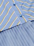 Detail View - Click To Enlarge - SILVIA TCHERASSI - 'Sauco' pleated crepe hem stripe shirt dress