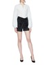 Figure View - Click To Enlarge - SILVIA TCHERASSI - 'Alcondera' balloon sleeve button back V-neck blouse
