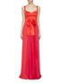 Main View - Click To Enlarge - SILVIA TCHERASSI - 'Clavellina' sash tie belted pleated sleeveless dress