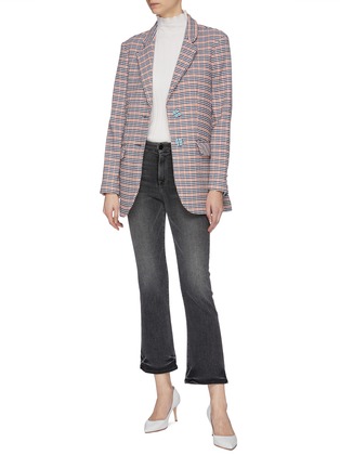 Figure View - Click To Enlarge - SILVIA TCHERASSI - 'Gerbera' houndstooth check plaid jacket