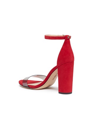 Detail View - Click To Enlarge - SAM EDELMAN - 'Yaro' PVC band ankle strap suede sandals