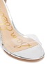 Detail View - Click To Enlarge - SAM EDELMAN - 'Yaro' PVC strap mirror leather sandals