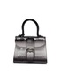 Main View - Click To Enlarge - DELVAUX - 'Brillant Mini' ombré patent alligator leather satchel