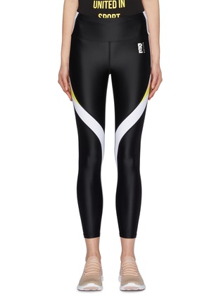 Main View - Click To Enlarge - P.E NATION - 'Free Fly' contrast stripe performance leggings