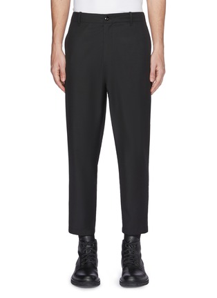 Main View - Click To Enlarge - OAMC - Zip cuff cropped virgin wool hopsack pants