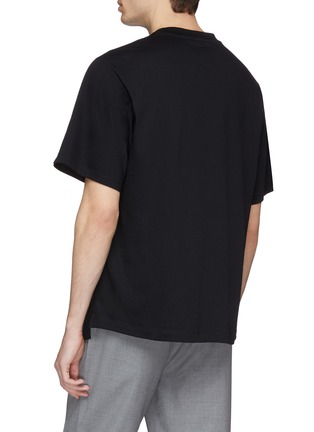 Back View - Click To Enlarge - OAMC - Poplin front patchwork T-shirt