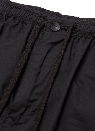  - THE VIRIDI-ANNE - Drop crotch cotton-silk jogging pants