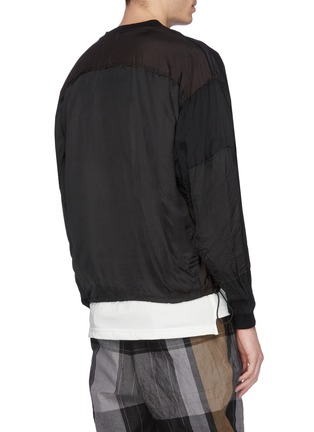 Back View - Click To Enlarge - THE VIRIDI-ANNE - Patchwork cropped bomber jacket