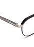 Detail View - Click To Enlarge - SAINT LAURENT - Metal rim acetate round optical glasses
