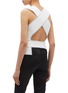 Back View - Click To Enlarge - THOMAS PUTTICK - Cutout cross back button waist crepe sleeveless top