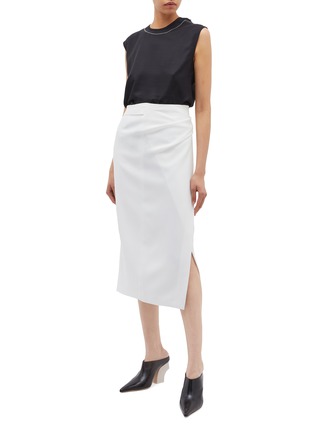 Figure View - Click To Enlarge - THOMAS PUTTICK - Tie shoulder sleeveless top