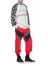 Figure View - Click To Enlarge - 72951 - Star checkerboard sleeve stripe sweater