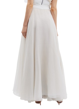 Back View - Click To Enlarge - MATICEVSKI - 'Heaven Float' drape silk organza skirt