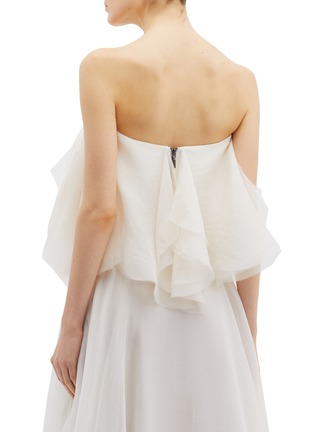 Back View - Click To Enlarge - MATICEVSKI - 'Cloud Nine' layered silk organza strapless bustier top