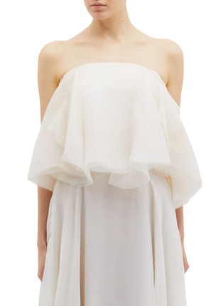 Main View - Click To Enlarge - MATICEVSKI - 'Cloud Nine' layered silk organza strapless bustier top