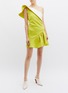Figure View - Click To Enlarge - MATICEVSKI - 'Enfanta' ruffle one-shoulder peplum dress