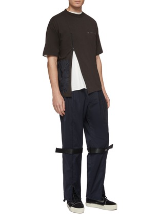 Figure View - Click To Enlarge - OAKLEY BY SAMUEL ROSS - Contrast pocket zip front T-shirt