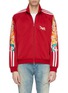 Main View - Click To Enlarge - DOUBLET - 'Chaos' embroidered stripe sleeve track jacket
