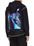Back View - Click To Enlarge - UNITED STANDARD - Photographic print back contrast topstitching hooded jacket