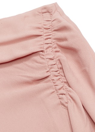 Detail View - Click To Enlarge - LES HÉROÏNES - 'The J.K' asymmetric ruched drape skirt
