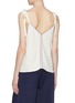 Back View - Click To Enlarge - LES HÉROÏNES - 'The Mammie' bow tie shoulder contrast border camisole top
