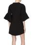 Back View - Click To Enlarge - ELISSA MCGOWAN - 'SpeakinFlowers' ruffle bell sleeve T-shirt dress