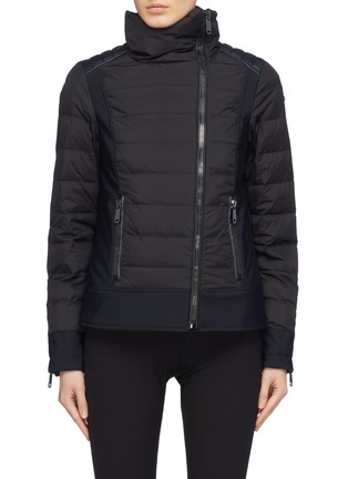 Main View - Click To Enlarge - GOLDBERGH - 'Veloce' faux leather shoulder down puffer ski jacket