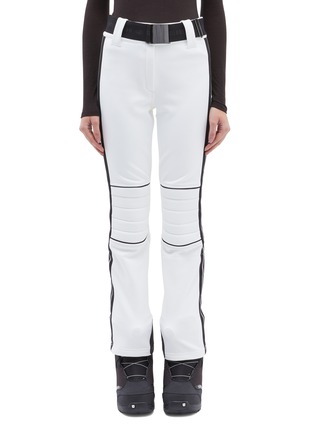 Main View - Click To Enlarge - GOLDBERGH - 'Poppy' belted stripe outseam Schoeller® ski pants