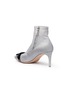 Figure View - Click To Enlarge - SOPHIA WEBSTER - 'Andie Bow' glitter coated leather ankle boots