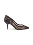 Main View - Click To Enlarge - PEDDER RED - 'Sophia' floral guipure lace pumps
