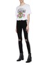 Figure View - Click To Enlarge - AMIRI - 'Track' stripe outseam ripped jeans