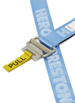 Detail View - Click To Enlarge - HERON PRESTON - Logo jacquard buckled belt