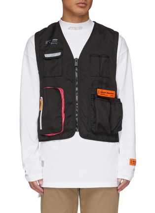 Main View - Click To Enlarge - HERON PRESTON - Mix pocket vest