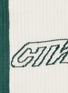 Detail View - Click To Enlarge - HERON PRESTON - Colourblock Cyrillic letter logo intarsia socks