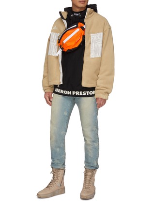 Figure View - Click To Enlarge - HERON PRESTON - Cyrillic letter embroidered mock neck long sleeve T-shirt