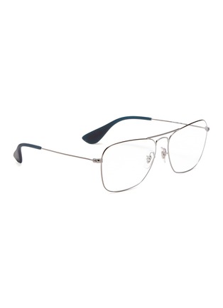 Figure View - Click To Enlarge - RAY-BAN - 'RX3610' metal square aviator optical glasses