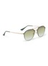 Figure View - Click To Enlarge - RAY-BAN - 'Blaze' acetate rim metal round sunglasses