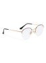 Figure View - Click To Enlarge - RAY-BAN - 'RX3947' metal round optical glasses