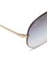 Detail View - Click To Enlarge - RAY-BAN - 'Blaze' metal aviator sunglasses