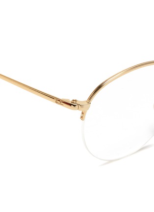 Detail View - Click To Enlarge - RAY-BAN - 'RX3947' metal round optical glasses