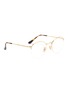 Figure View - Click To Enlarge - RAY-BAN - 'RX3947' metal round optical glasses