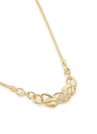 Figure View - Click To Enlarge - JOHN HARDY - 'Asli Classic Chain' diamond 18k yellow gold mini pendant necklace