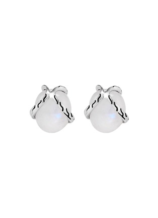 Main View - Click To Enlarge - JOHN HARDY - 'Classic Chain' moonstone silver stud earrings