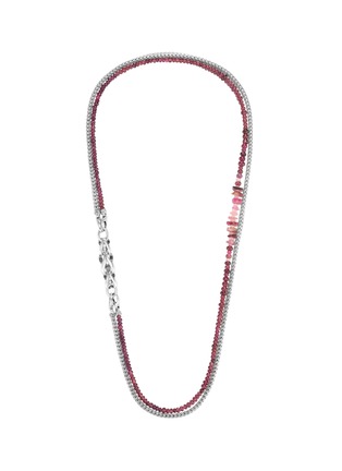 Main View - Click To Enlarge - JOHN HARDY - 'Asli Classic Chain' tourmaline garnet silver slim necklace