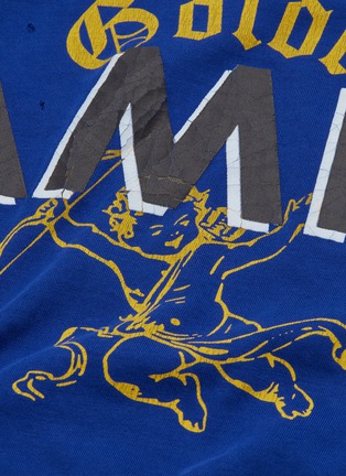 - AMIRI - 'Amiri Team' logo slogan print distressed T-shirt
