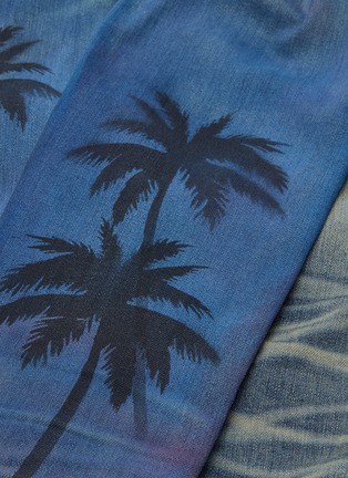  - AMIRI - 'Thrasher' palm tree print ripped slim fit jeans