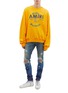 Figure View - Click To Enlarge - AMIRI - 'Thrasher' palm tree print ripped slim fit jeans