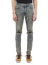 Main View - Click To Enlarge - AMIRI - 'MX1' bandana patch ripped slim fit jeans